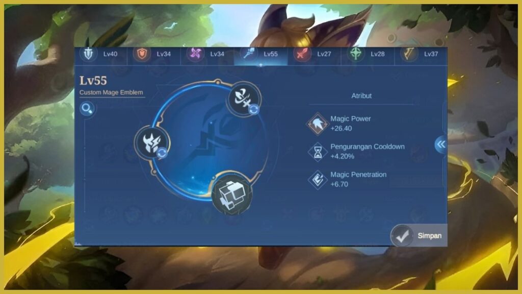 Emblem & Spell Joy Jungler Tersakit