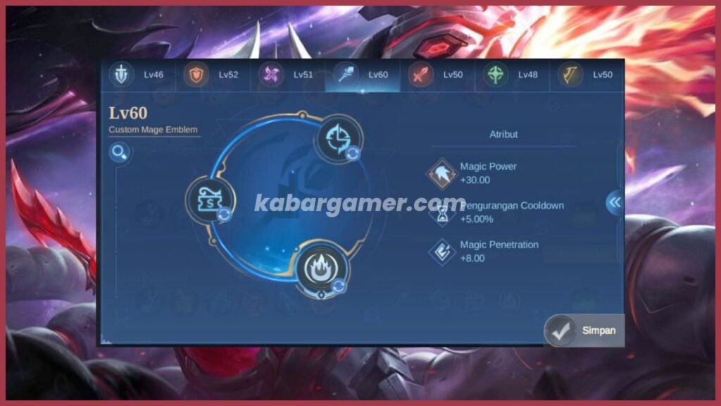 Emblem dan Spell Bane Mage